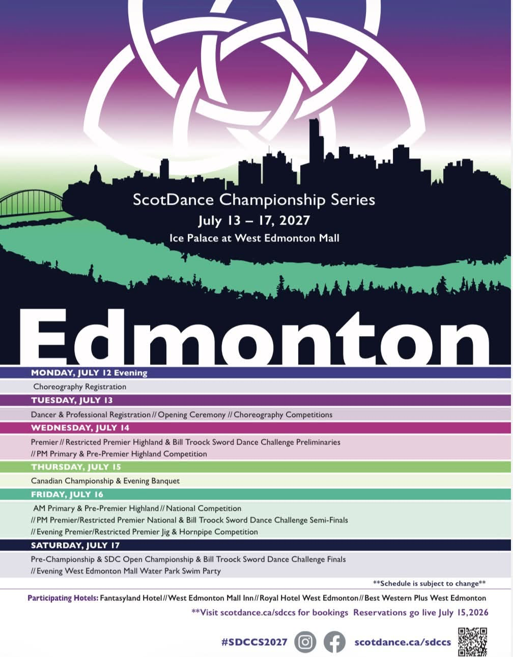 ScotDance Canada Championship Series (SDCCS) 2027