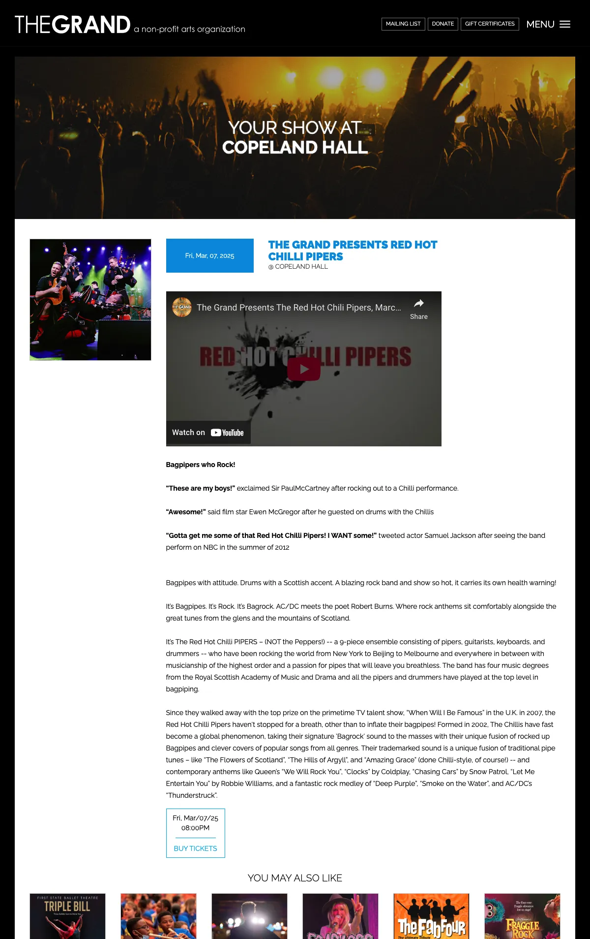 Red Hot Chilli Pipers Concert